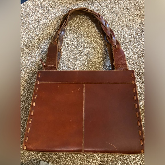 Beautiful Dark Brown Leather El Portal Handbag - Picture 5 of 8